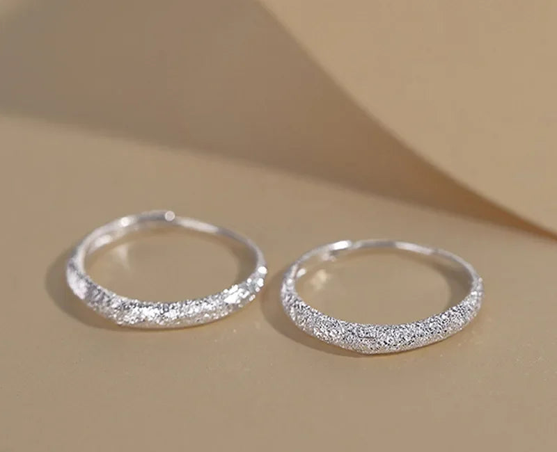 DANA 925 Silver Needle Circle Hoop Earring