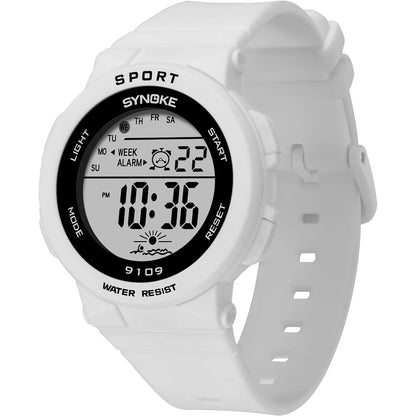 50M Waterproof Silicone Student Digital Watches