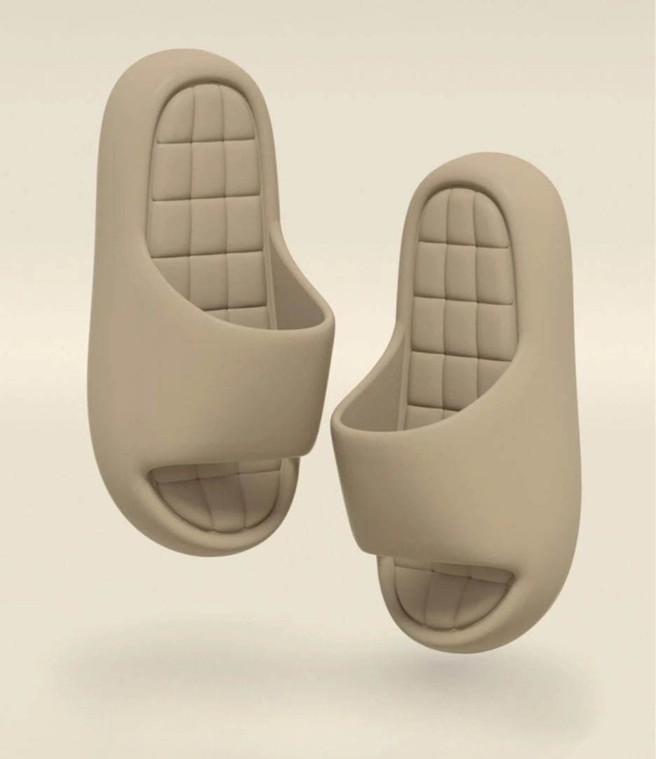 Unisex Bathroom Flat Sandals Thick Platform Slippers