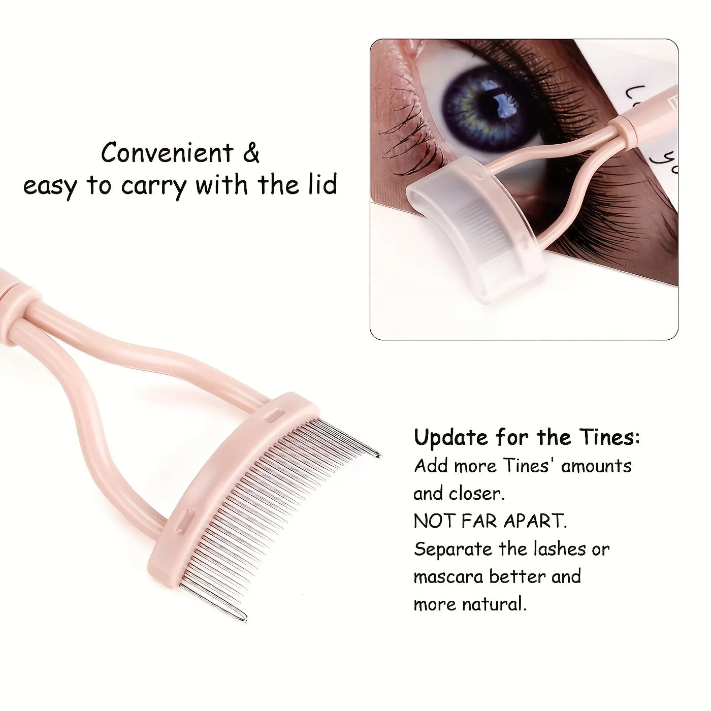 Curved Eyelash Brush Tool Accessory
