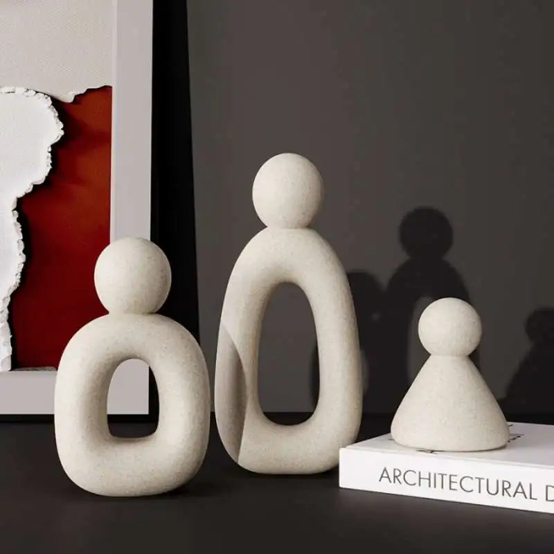 Simple Family Statue Modern Style Home Decor