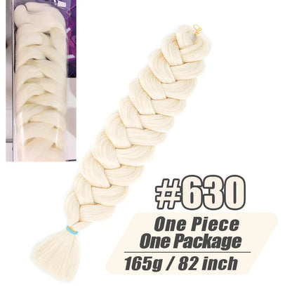 82 Inch Long Jumbo Braiding Hair Synthetic Braids Crochet Hair Extensions 165g