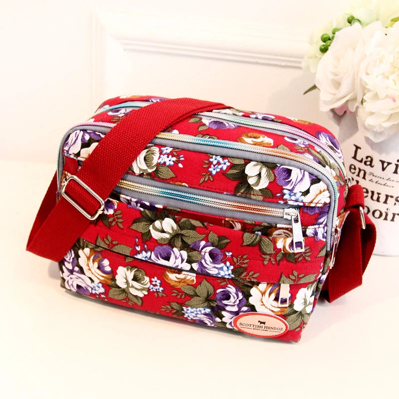 Multiple Pockets Shoulder Bags Canvas Messenger Bags