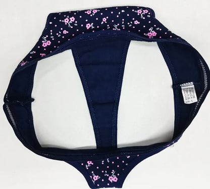 Sexy Thong Cotton G Strings Panties Dot Star Underpants 5 pcs/lot
