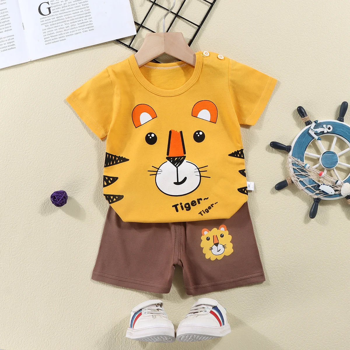 Children Boys Girl T-shirt Cotton Toddler Set