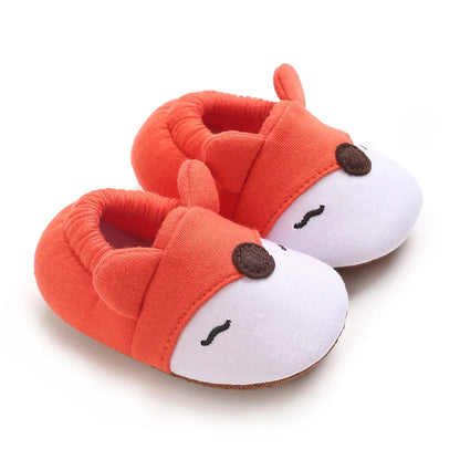 Cartoon Animal Pattern Newborn Baby Shoes