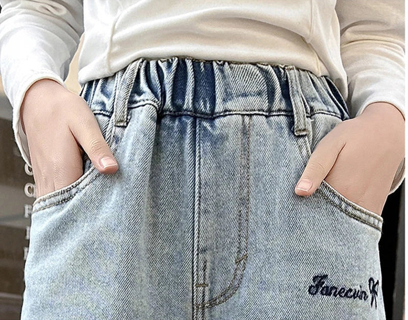 4-14 Years Teenage Girls Jeans
