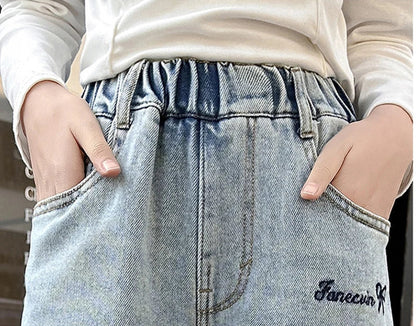 4-14 Years Teenage Girls Jeans