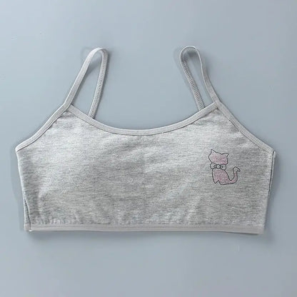 1pc Teenage Girls Tops Cotton Soft Underwear