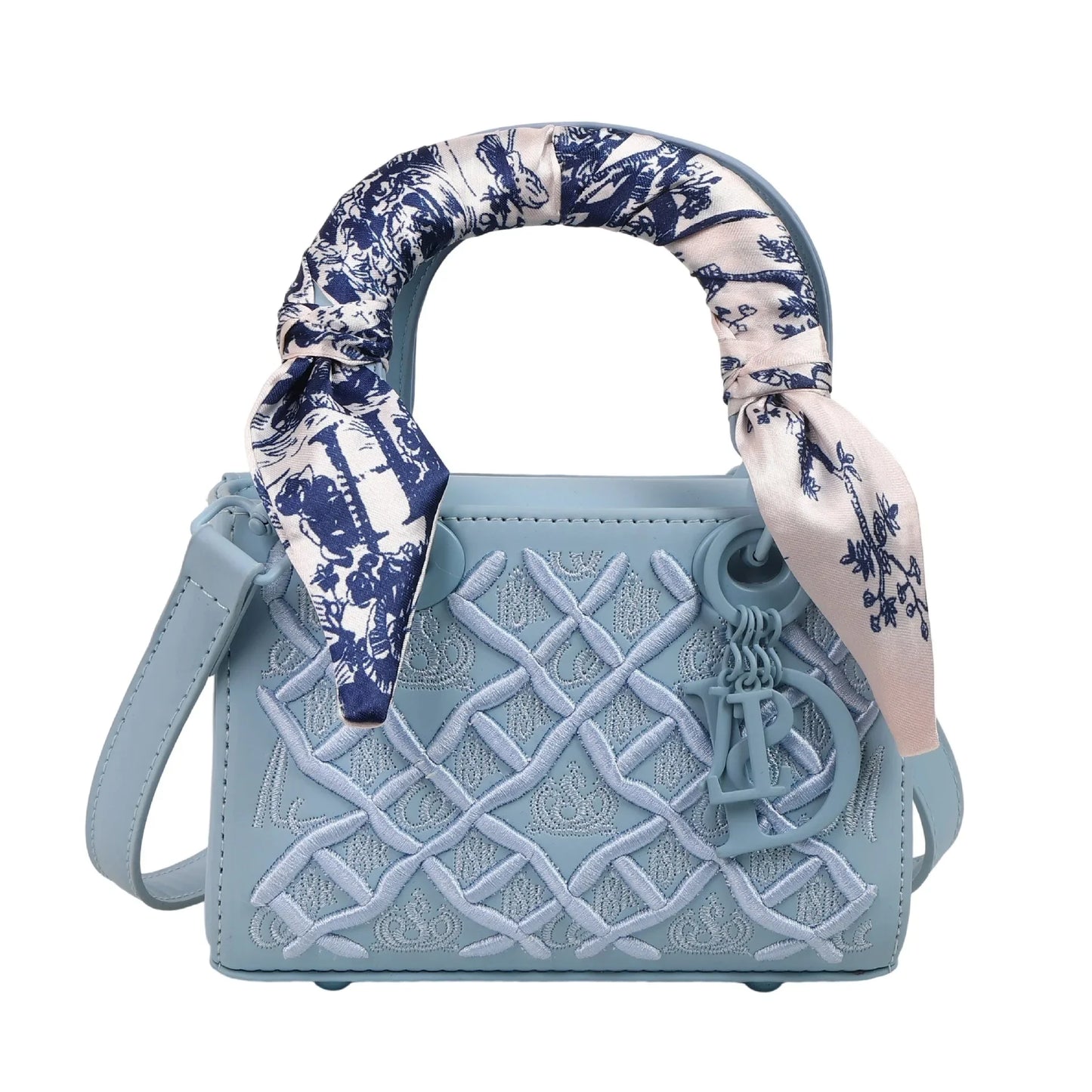 Silk scarf small square bag