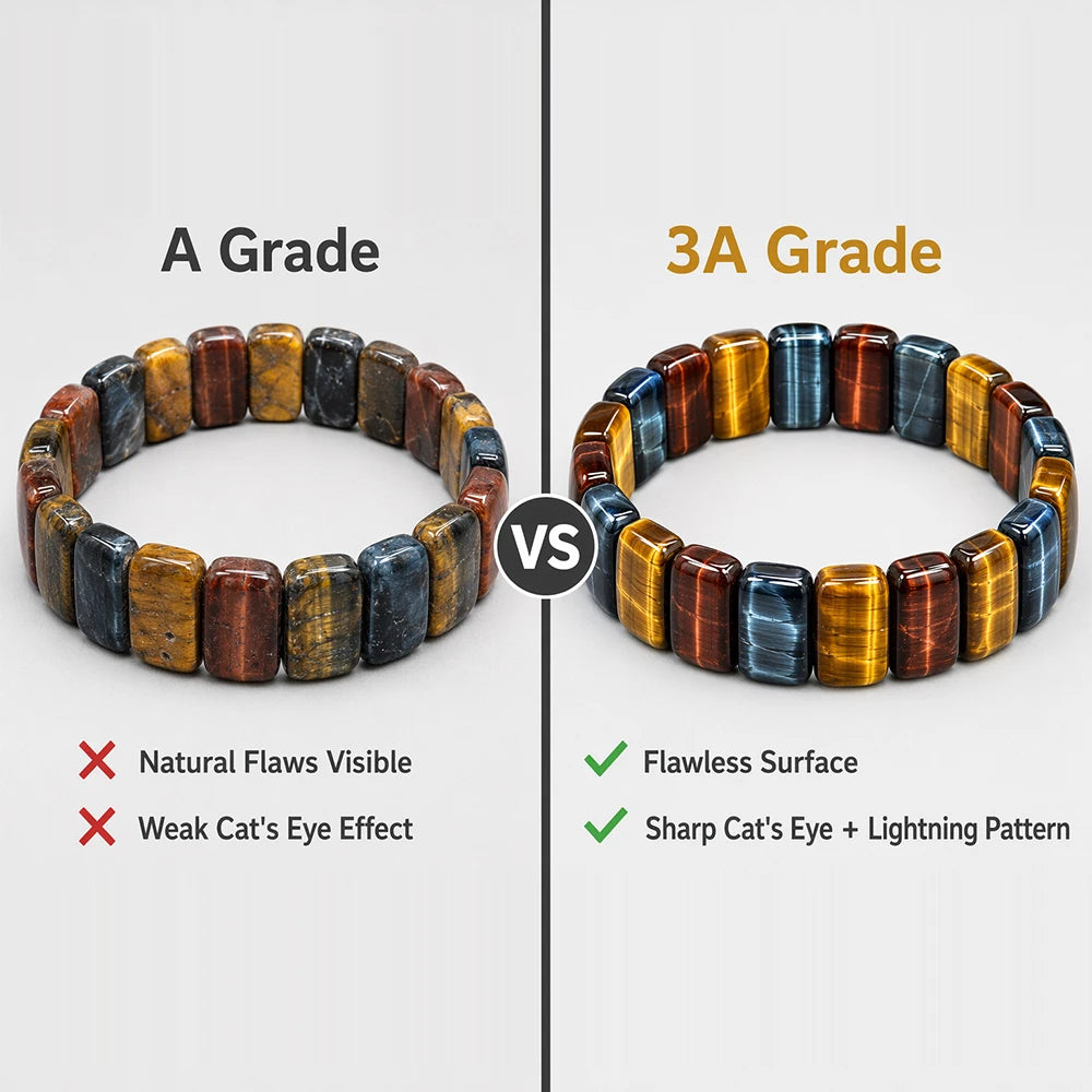 AAA Grade Natural Colored Tigers Eye Bracelet