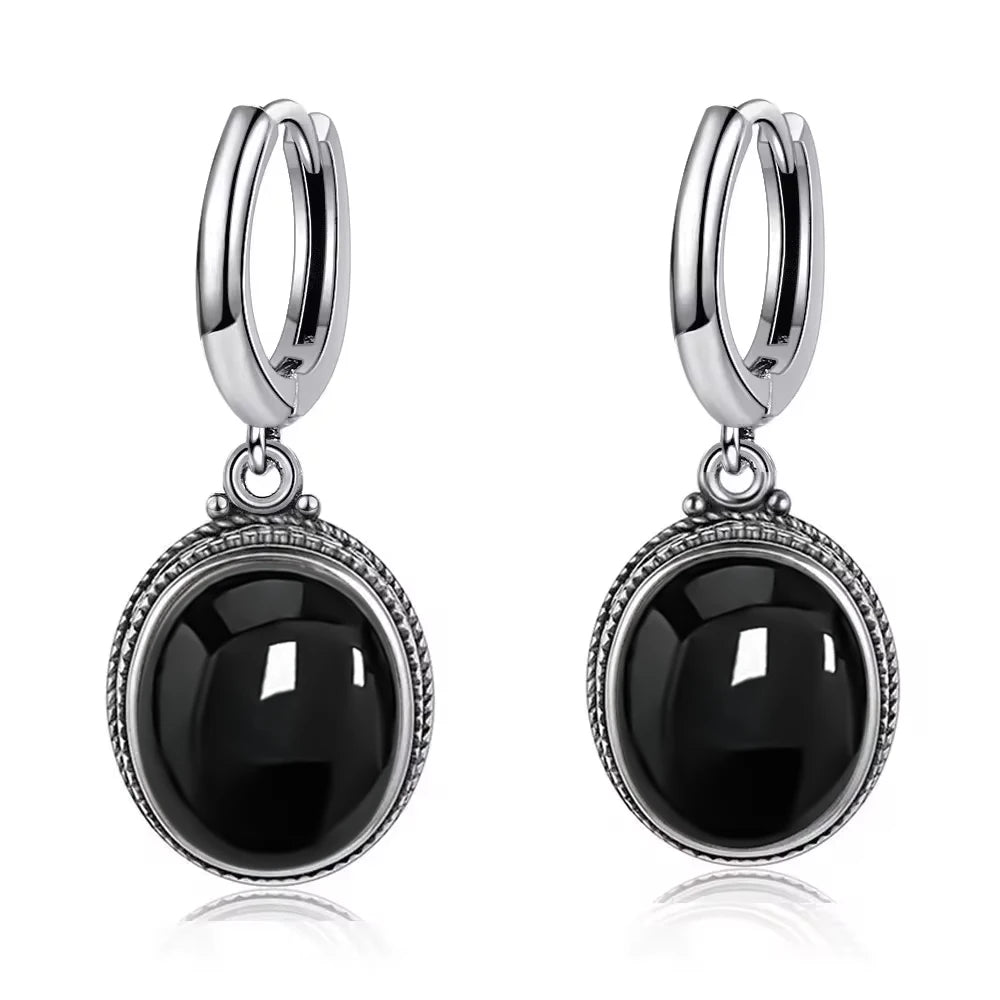 925 Sterling Silver Natural Labradorite Earrings