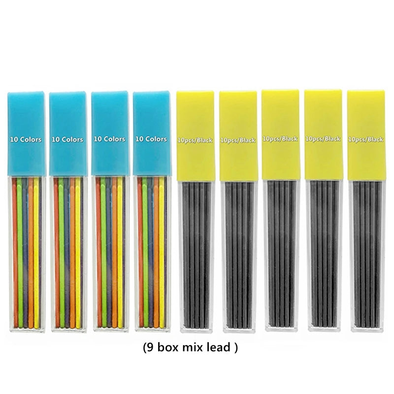 Mechanical Pencils Set 2B 2.0mm Automatic Student Drawing Pencil
