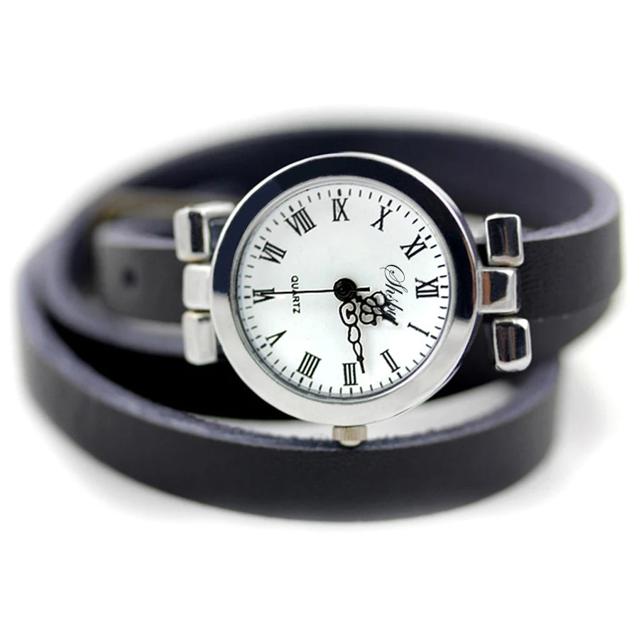 Long Leather ROMA Vintage Watch