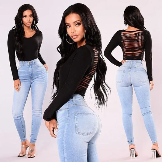 Sexy Skinny High Waist Stretch Jeans