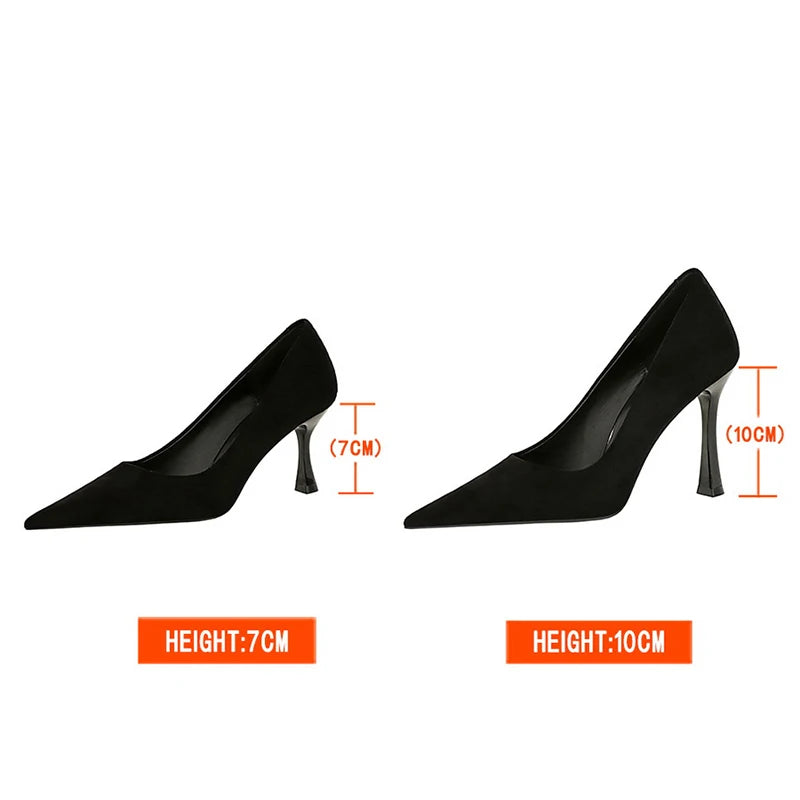 Elegant 10cm 7cm High Heels Shoes
