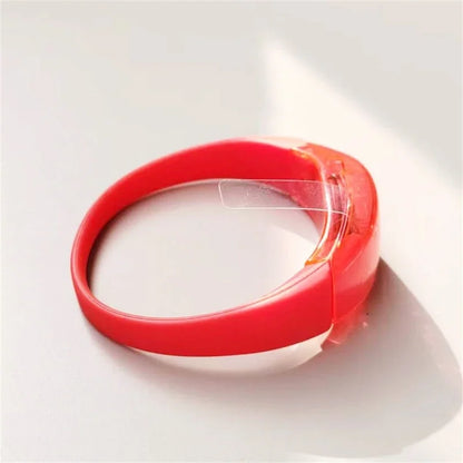 6pcs LED Voice Activated Sound Control Silicone Wristband