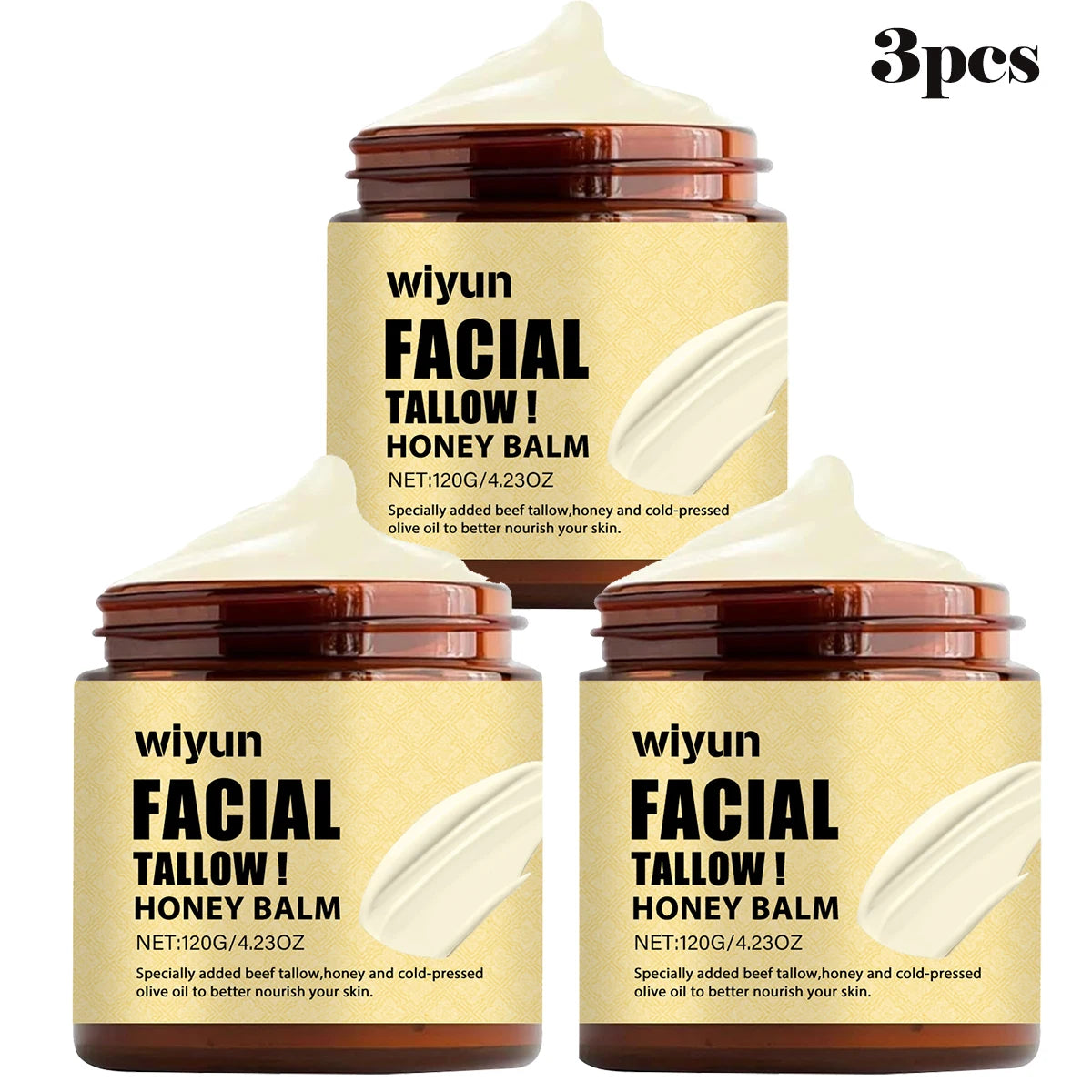Crema facial hidratante de bálsamo de miel y loción corporal