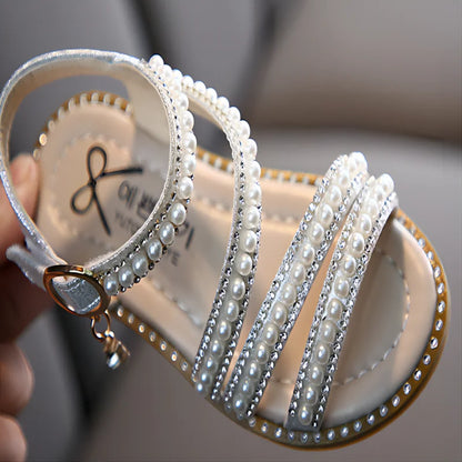 Bling Rhinestone Little Big Girl's Sandals