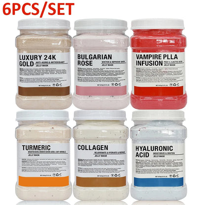 6PCS Jelly Mask Powder Facial Skin Care