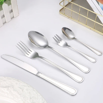 6/30pcs Stainless steel cutlery set