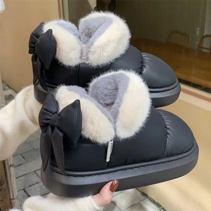 Cute Warm Ankle Waterproof Snow Boots