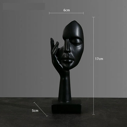 Resin Abstract Mask Statues Decor Gift
