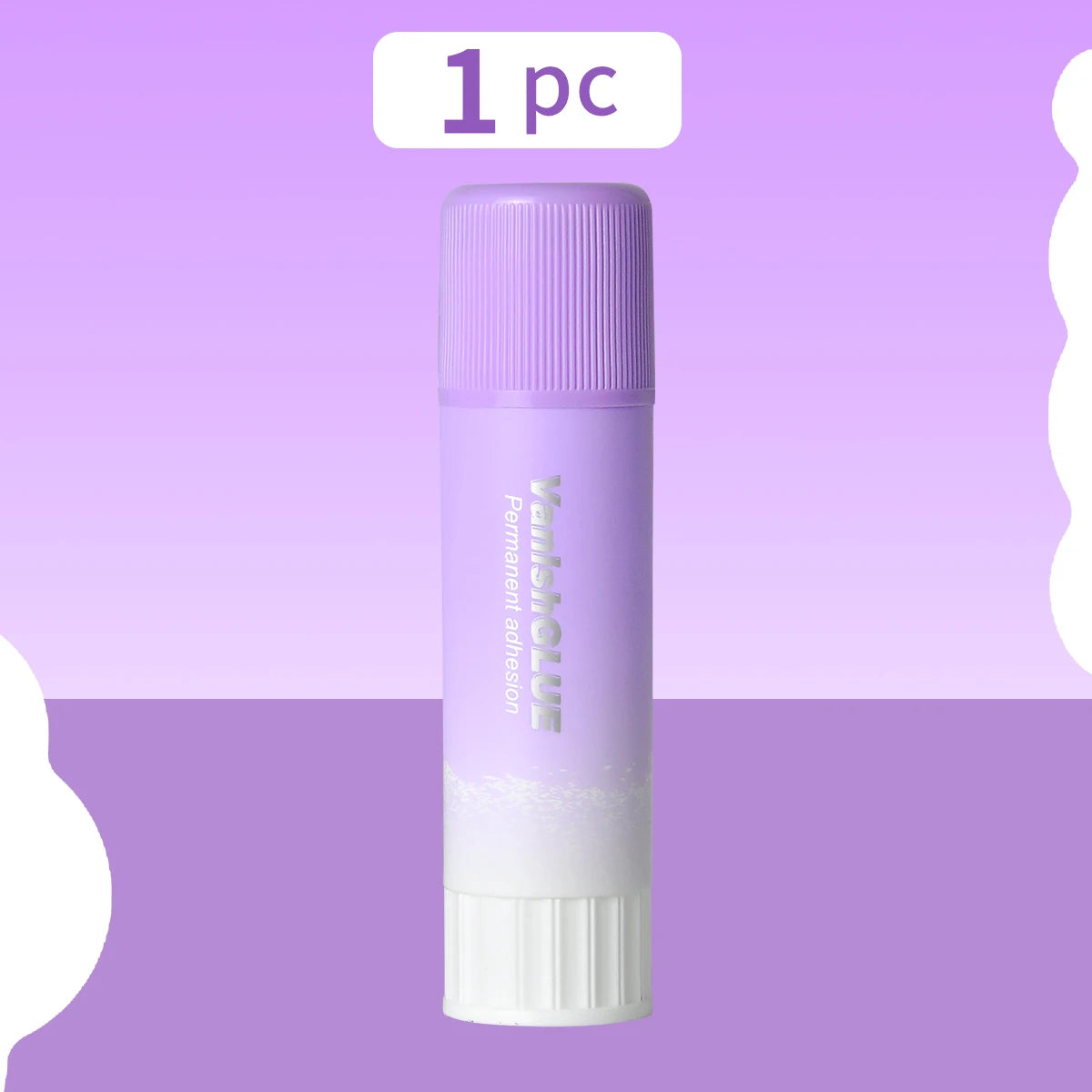 3/6/12pcs Purple School Glue Stick Disappearing Stationery School