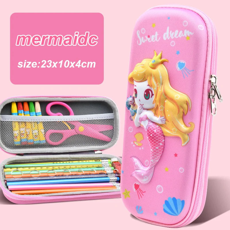 3D Kawaii Pencil Case EVA Large Capacity Waterproof Light Pencil Box