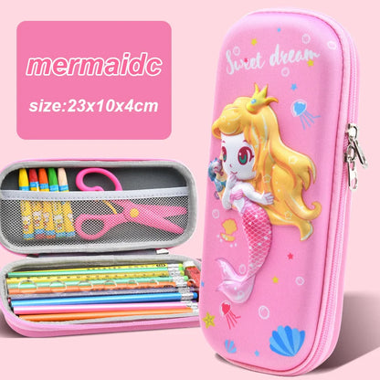 3D Kawaii Pencil Case EVA Large Capacity Waterproof Light Pencil Box