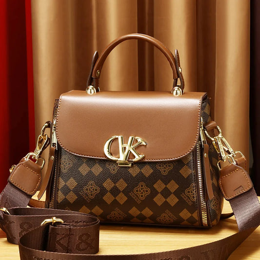 DANA Retro Letter Print Mini Crossbody Bag