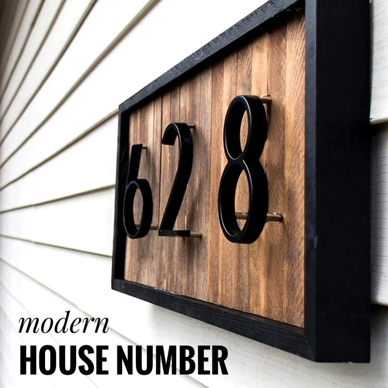 125mm Floating House Number Outdoor