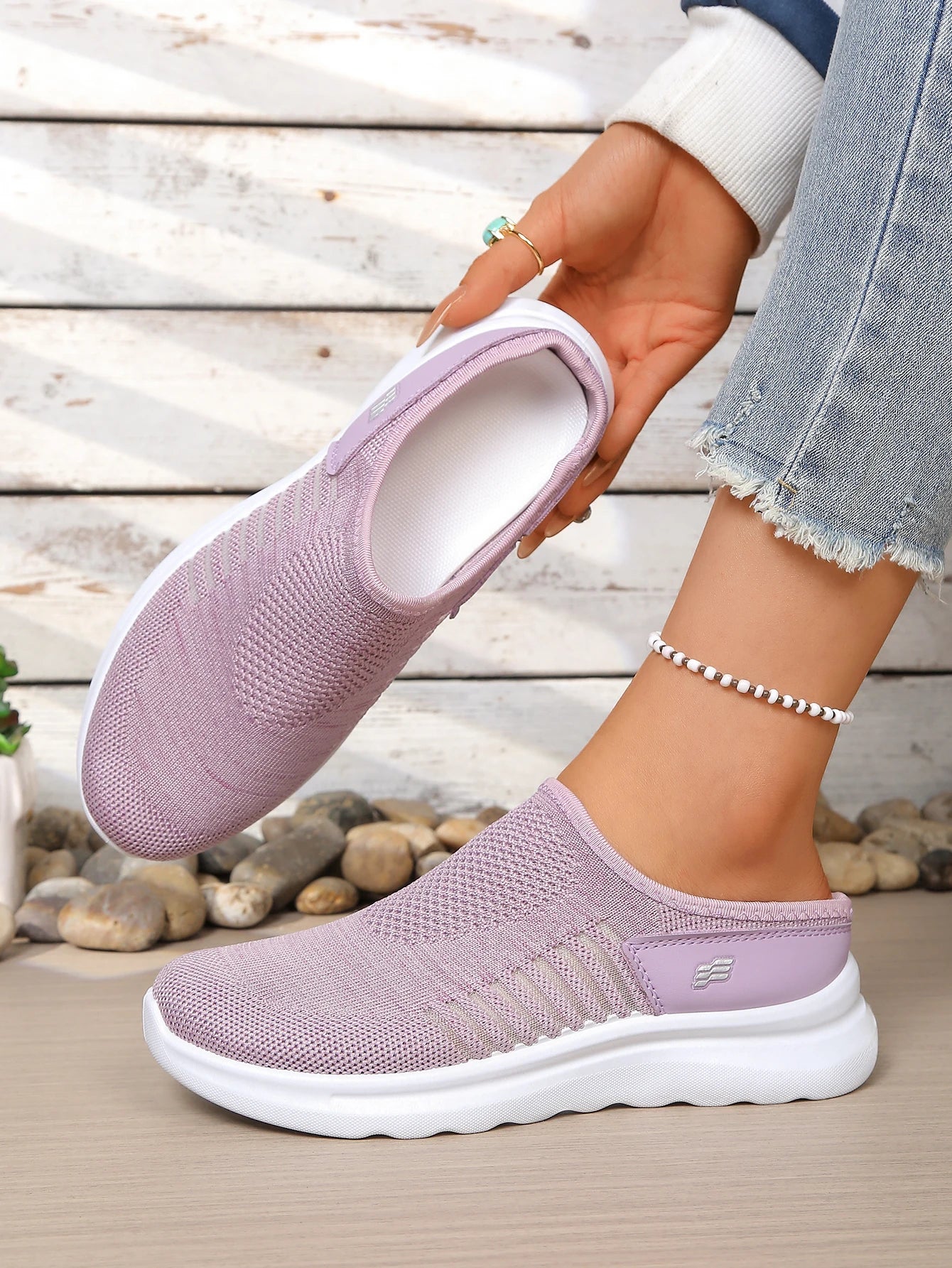 Breathable Youth Style Footwear Stylish Half Sneakers