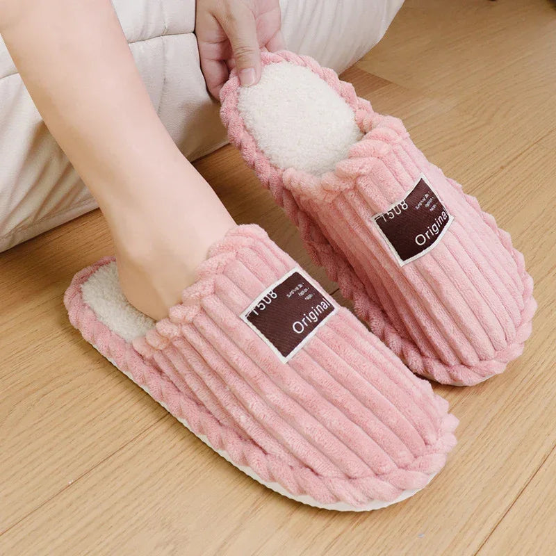 Warm Corduroy Comfort Cotton Slippers