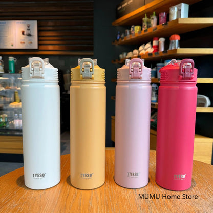 TYESO 600/750ML Stainless Steel Thermo Water Bottles