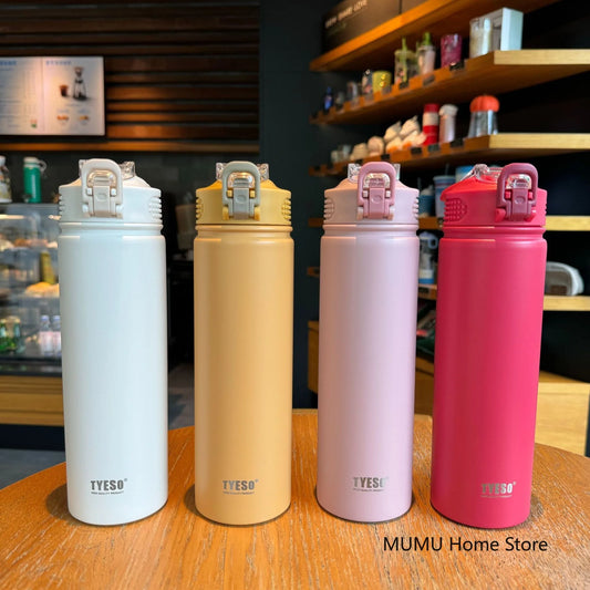 TYESO 600/750ML Stainless Steel Thermo Water Bottles