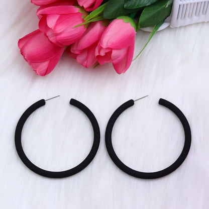 Funny Acrylic Circular Earrings