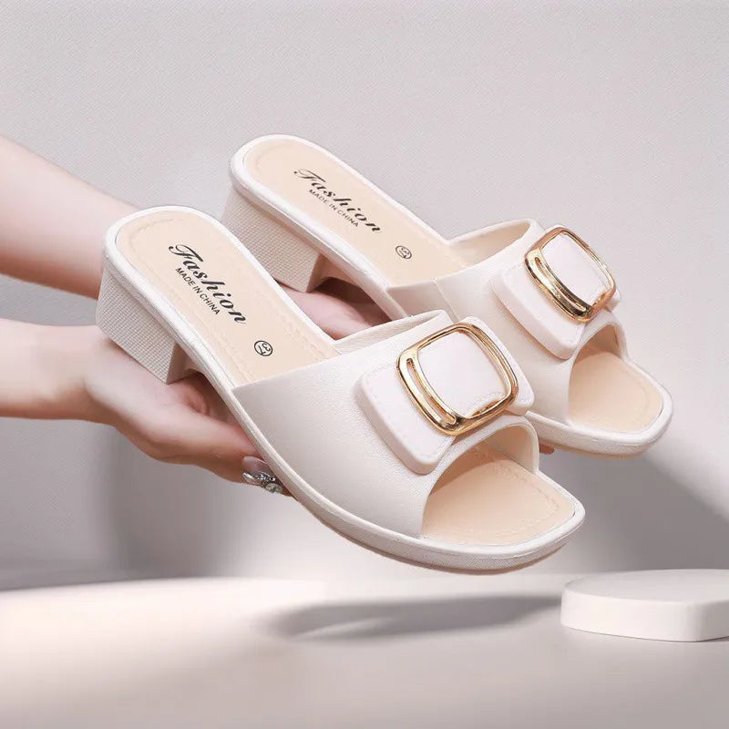 Versatile Thick Sole Flip Flops Slides Slippers