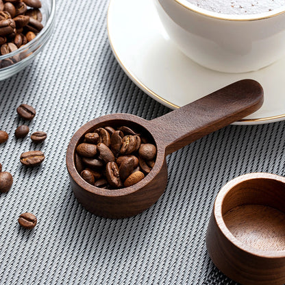 1PC Walnut coffee scoop powder measuring spoon