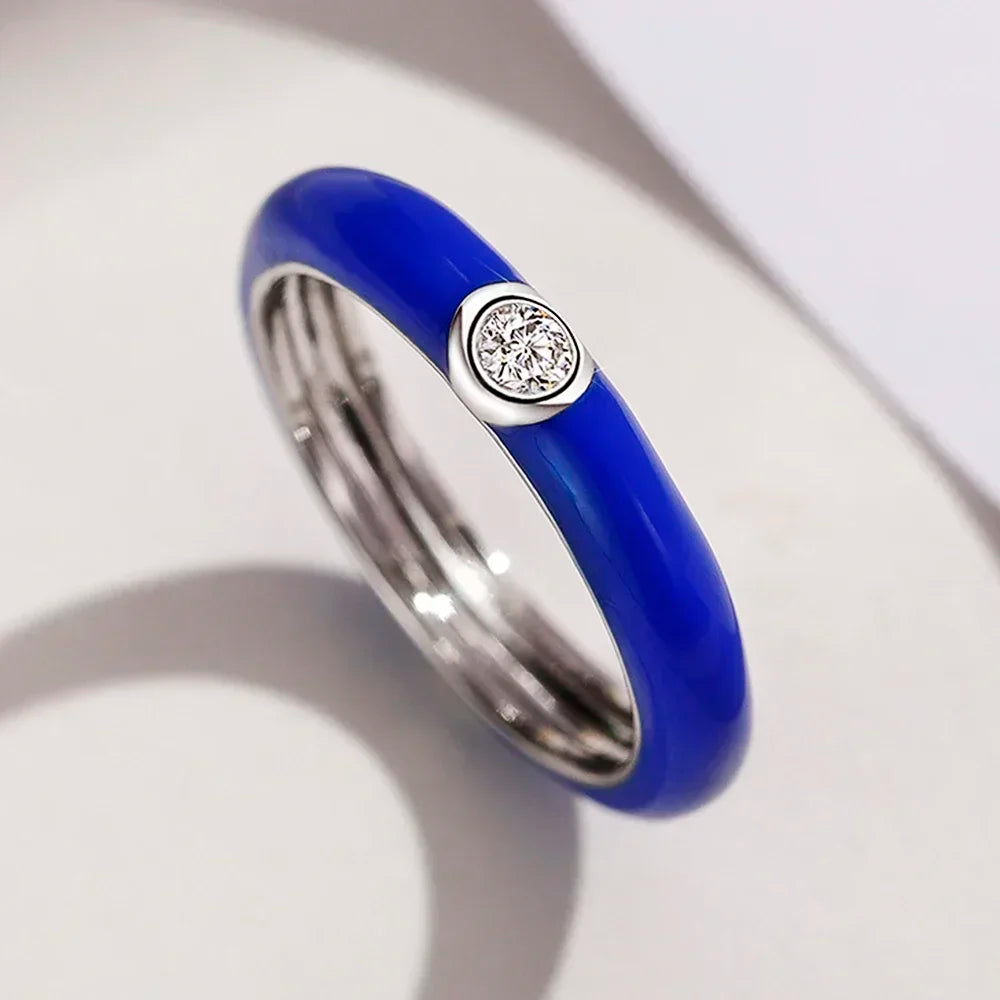 DANA Colorful Dragon Circle CZ Ring