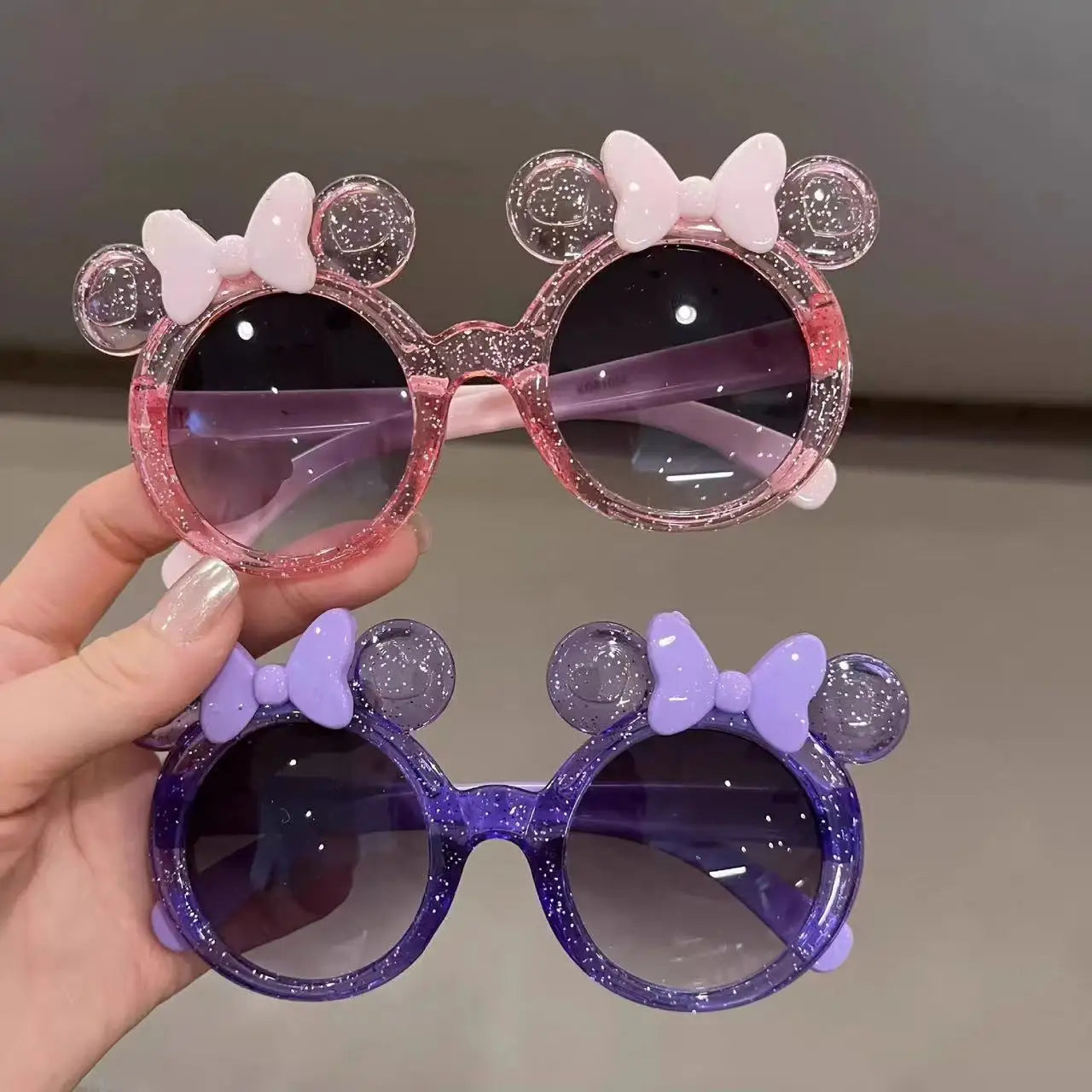 Cute Crystal Bow Children Sunglasses