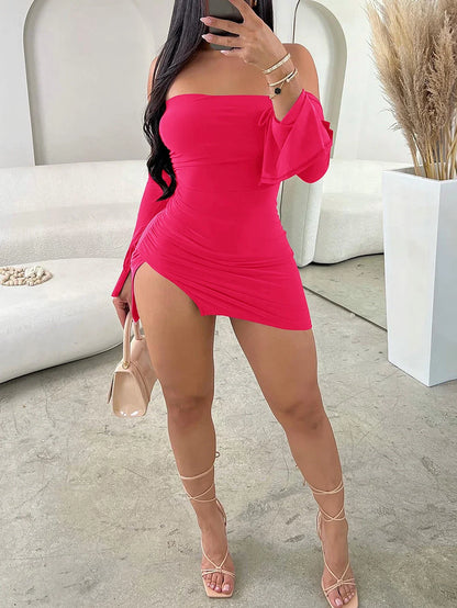 Strapless Backless  Mini Off-shoulder Party Dress