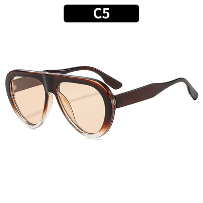 Vintage Oversized Oval Sexy Sunglasses