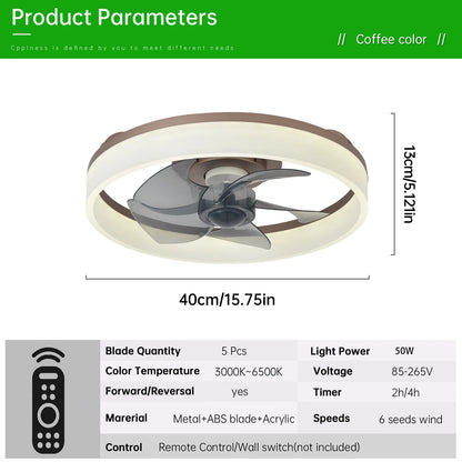 Ceiling Fan (With Lighting) Silent LED Dimmable Ceiling Fan