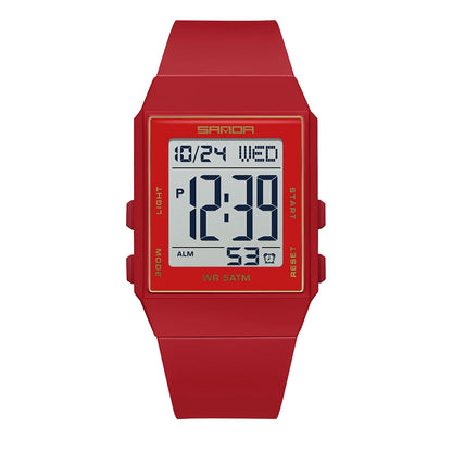 Sports Silicone Strap 3ATM Waterproof Time Display Digital Watch