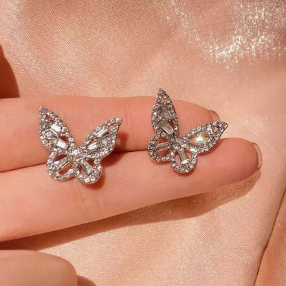 Exaggerated Leaf Flower Hoop Earrings