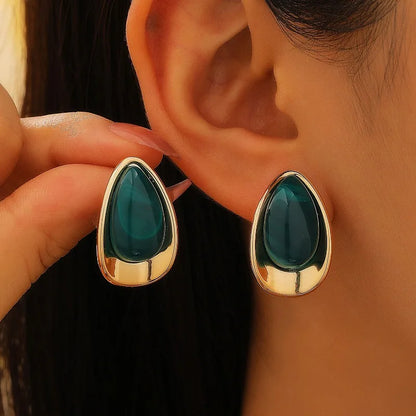 Dripping Oil Stud Earrings