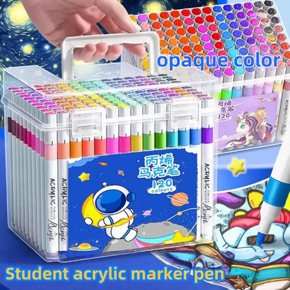 24/36/48/80/120 color acrylic marker pen waterproof stackable