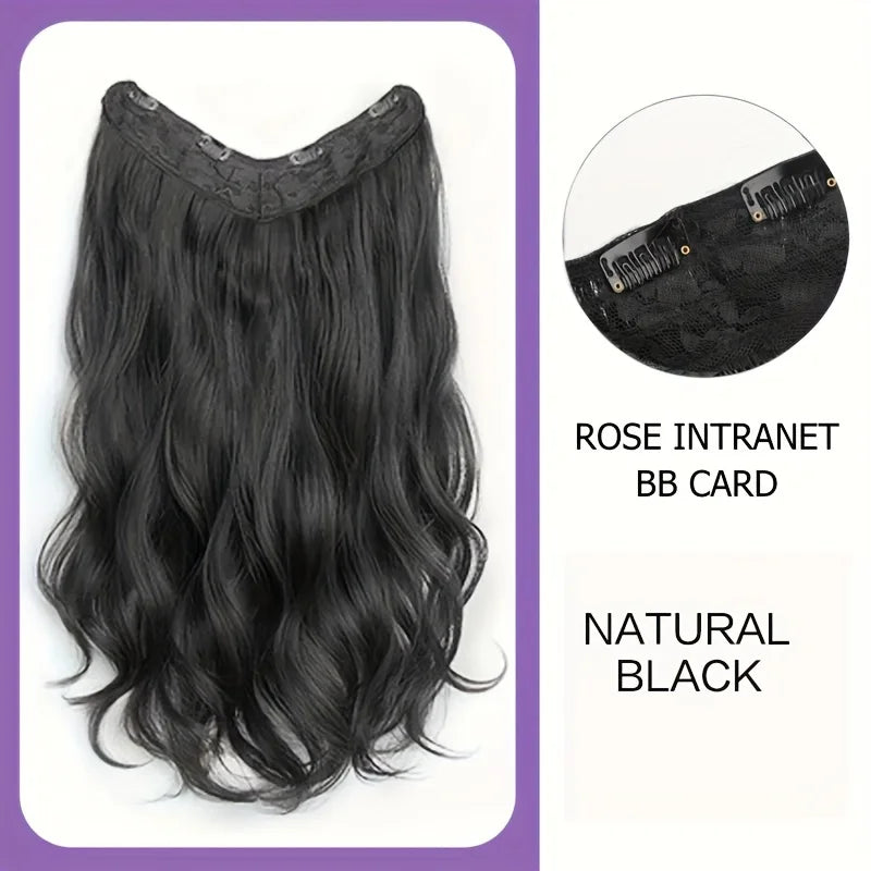 Synthetic Long Wavy U-shaped Clip In Hair Extensions 16Inch/20Inch/24inch