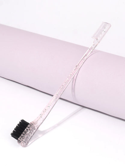 4pcs/1pcs crystal double-sided edge hair brush